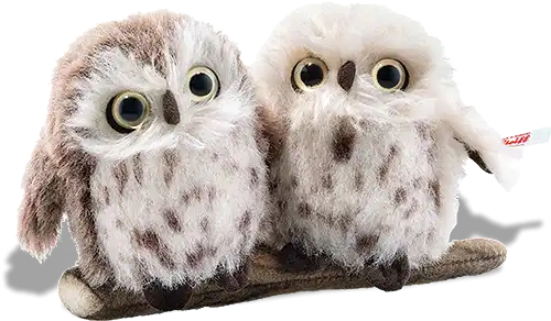 Steiff Owl Set - Two Very Happy Owls