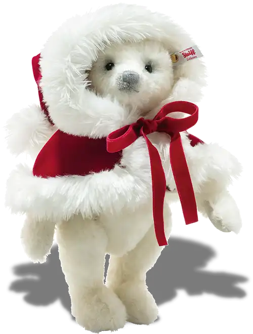 Steiff Nicola Christmas Teddy - dressed to keep very warm