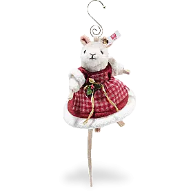 Steiff Mrs Santa Mouse Ornament