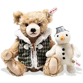Steiff Teddy Bear with Snowman