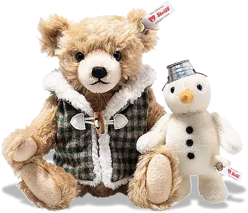 Steiff Teddy Bear with Snowman