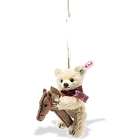 Steiff Teddy Bear on Hobby Horse