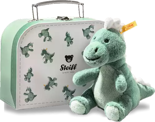 Steiff Joshi Baby T-Rex in Suitcase