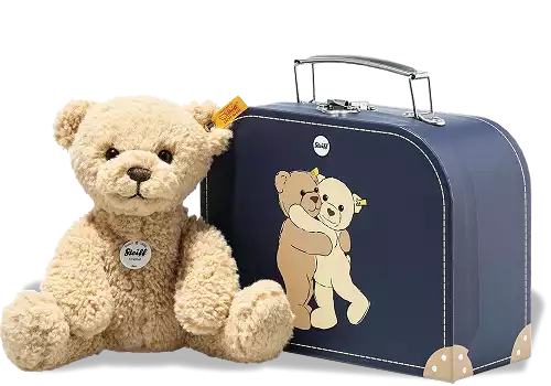 Steiff Ben Teddy Bear in suitcase