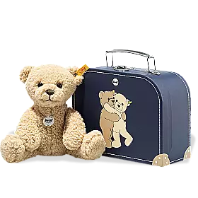 Steiff Ben Teddy Bear in suitcase