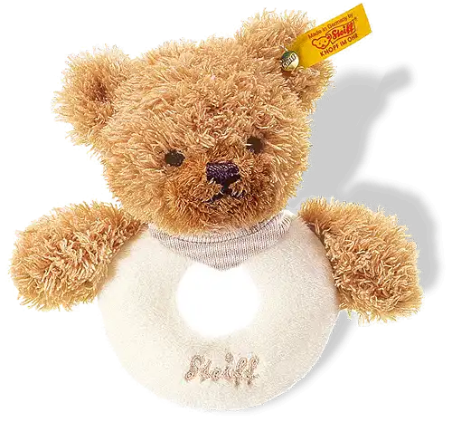 Steiff Sleep Well Bear Grip Toy with Rattle (Beige)