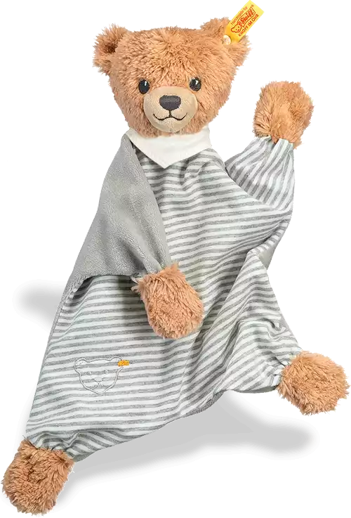 Steiff Teddy grey sleep well comforter