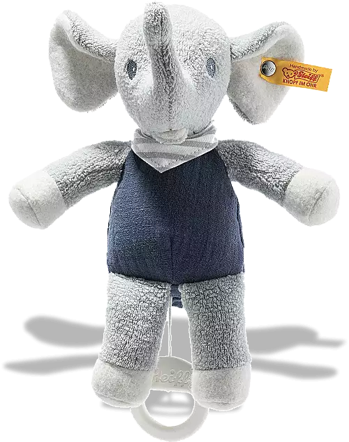 Steiff Eliot Elephant Music Box - Organic