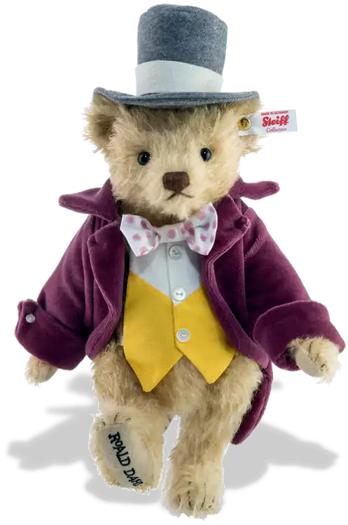 Steiff Famous Willy Wonka - so smartly dressed!
