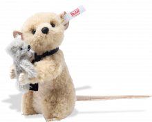 click to see Steiff  Richard Mouse With Teddy Bear in detail