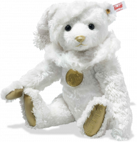 click to see Steiff  Musical White Christmas Bear in detail