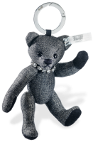 click to see Steiff  Graphite Keyring - With Swarovski Element Necklace in detail