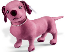 click to see Steiff  Dachshund Romeo - With Swarovski Necklace in detail