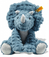 click to see Steiff  Soft Cuddly Friends Dixie Triceratops Dinosaur in detail