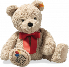 click to see Steiff  Jimmy Teddy Bear - Happy Birthday in detail