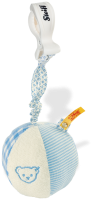 click to see Steiff  Teddy Bear Rattle Ball - Blue in detail
