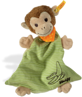 click to see Steiff  Teddy Jocko Monkey Comforter in detail