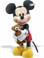 click to see Steiff  Disney Mickey Mouse With Teddy Bear D100 in detail