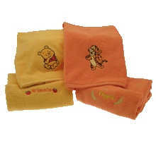 click to see Steiff Baby Pooh And Baby Tigger Handtowel in detail