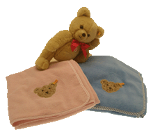 click to see Steiff  Baby Blanket in detail