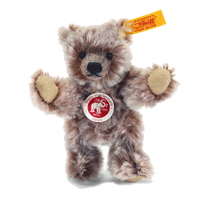 click to see Steiff Mohair Miniature Grizzly Ted - 10cms in detail