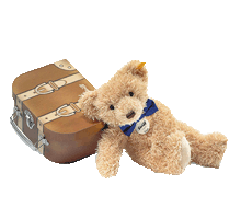click to see Steiff  Edgar Suitcase - A Lovely Present Of A Cuddly Bear And Hi in detail