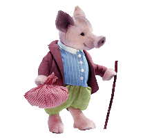 click to see Steiff  Pigling Bland - Beatrix Potter Character - 38cms - Ideal in detail