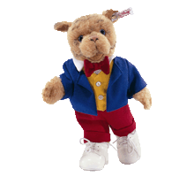 click to see Steiff  Algy Pug - From Rupert Bear Series - 30cms - Algy Is Rupe in detail